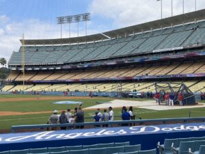 ドジャースタジアム　フィールドボックスMVP3塁側