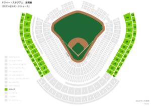 ドジャースタジアム　リザーブ席