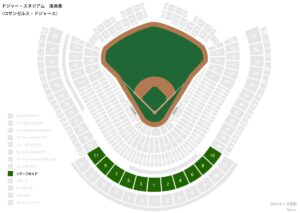 ドジャースタジアム　リザーブMVP席